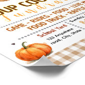 Poster Modèle de flyer modifiable de concours de soupe d' (Coin)