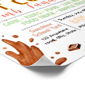 Poster Modèle de flyer modifiable pour bombe de chocolat (Coin)