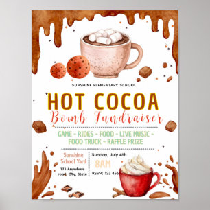 Poster Modèle de flyer modifiable pour bombe de chocolat