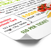 Poster Modèle de flyer modifiable pour concours de salsa (Coin)