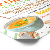 Poster Modèle de flyer modifiable pour concours de soupe (Coin)