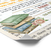 Poster Modèle de flyer modifiable pour foire du livre (Coin)