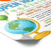 Poster Modèle de flyer modifiable pour la rentrée scolair (Coin)