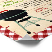 Poster Modèle de flyer modifiable pour un barbecue de col (Coin)