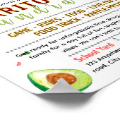 Poster Modèle de flyer modifiable pour une soirée burrito (Coin)