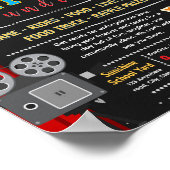 Poster Modèle de flyer modifiable pour une soirée cinéma (Coin)