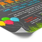 Poster Modèle de flyer modifiable pour une soirée de levé (Coin)