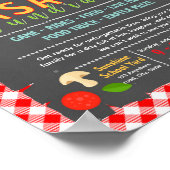 Poster Modèle de flyer modifiable pour une soirée lasagne (Coin)