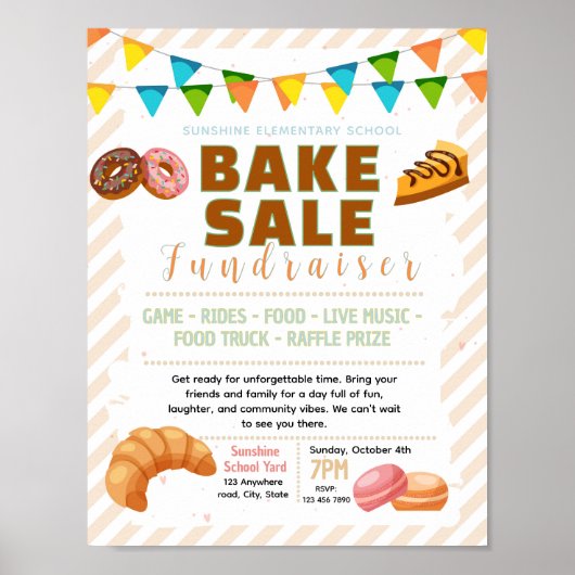 Poster Modèle de flyer modifiable pour une vente de pâtis (Devant)
