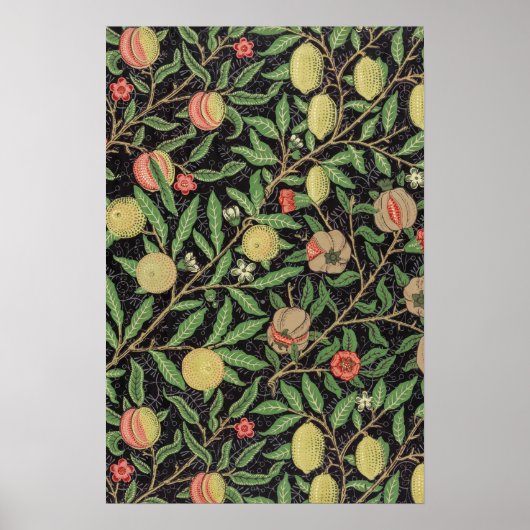 Poster Modèle de fruits de William Morris (1862) (Devant)