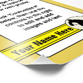 Poster Modèle de la carte de commerce du joueur de (Coin)