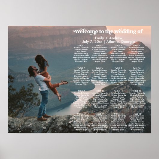 Poster MODÈLE de la carte photo retro de CHARLI (Devant)