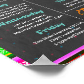 Poster Modèle de la semaine d'appréciation des enseignant (Coin)