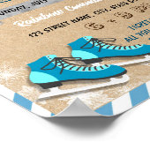 Poster Modèle de l'activité scolaire de patinage sur glac (Coin)