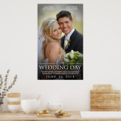 Poster Modèle de l'affiche de mariage personnalisé (Cuisine)