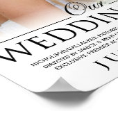 Poster Modèle de l'affiche de mariage personnalisé (Coin)