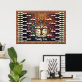 Poster Modèle de l'arbre généalogique (Bureau à domicile)