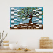 Poster Modèle de l'arbre généalogique (Cuisine)