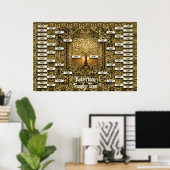 Poster Modèle de l'arbre généalogique (Bureau à domicile)