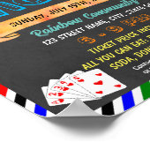 Poster Modèle de l'événement de l'école de nuit du casino (Coin)