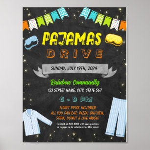 Poster Modèle de l'événement de transmission de pyjamas