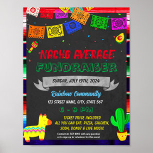 Poster Modèle de l'événement Fiesta Fundraiser