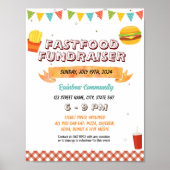 Poster Modèle de l'événement funderaiser Hamburger (Devant)