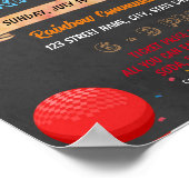 Poster Modèle de l'événement scolaire Dodgeball (Coin)