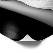Poster Modèle de lingerie noir et blanc (Coin)