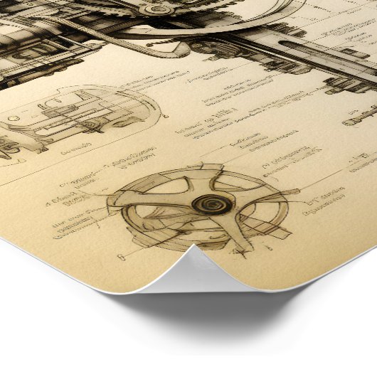 Poster Modèle de machine robuste (Coin)