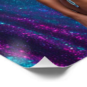 Poster Modèle de maillot de bain holographique (Coin)