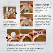 Poster Modèle de mini-bar à bonbons Burgundy Butterfly