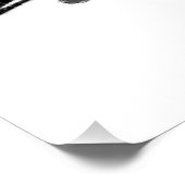 Poster Modèle de mode couture esquissée (Coin)