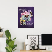Poster Modèle de panneau de bienvenue de funérailles flor (Bureau à domicile)