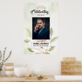Poster Modèle de panneau de bienvenue pour funérailles (Cuisine)
