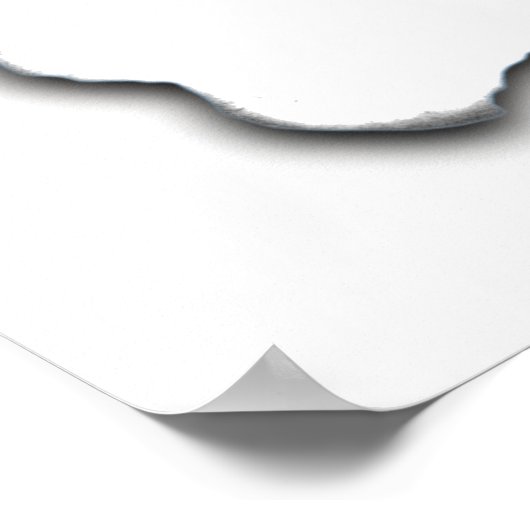 Poster Modèle de papier brûlé - personnalisable (Coin)