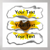 Poster Modèle de papier brûlé - personnalisable (Devant)