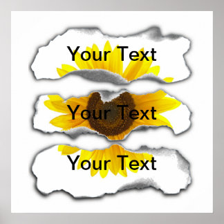 Poster Modèle de papier brûlé - personnalisable