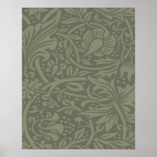 Poster Modèle de papier peint floral jonquille de William