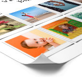 Poster Modèle de photo de famille pour le 80e anniversair (Coin)