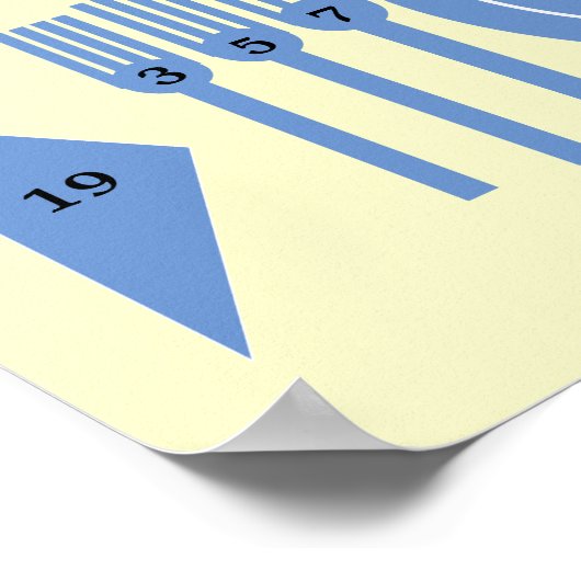 Poster Modèle de placement du plateau de table officiel a (Coin)