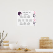 Poster Modèle de plan de table de mariage (Cuisine)