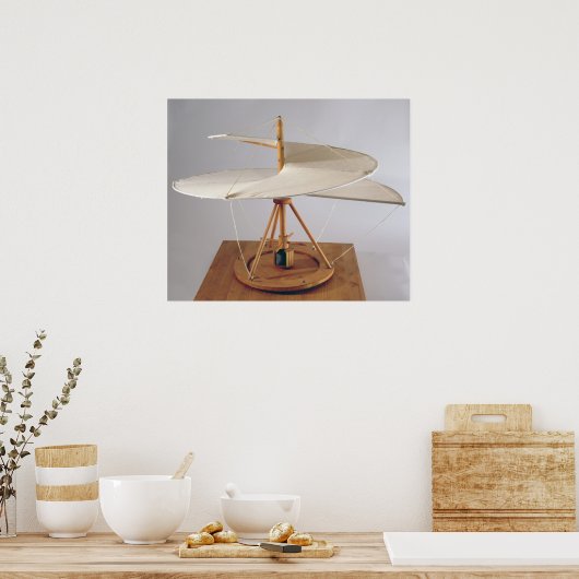 Poster Modèle de reconstruction du design de da Vinci (Cuisine)