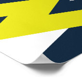 Poster Modèle de résumé géométrique en gras (Coin)