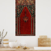 Poster Modèle de tapis de prière orientale - Mosquée (Cuisine)