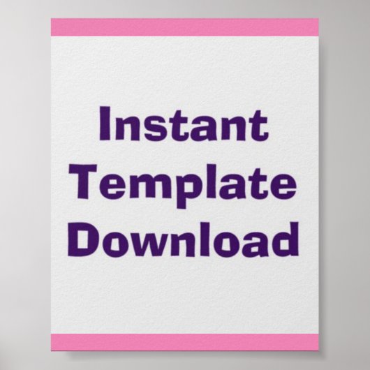 Poster Modèle de téléchargement instantané de l'affiche (Devant)