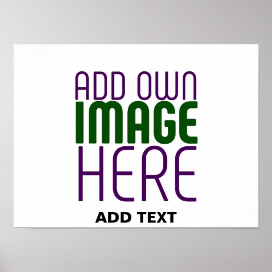 POSTER MODELE DE TEXTE D'IMAGE BLANC SIMPLE ÉDITABLE MODE (Devant)