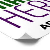 POSTER MODELE DE TEXTE D'IMAGE BLANCHE SIMPLE ET MODIFIAB (Coin)
