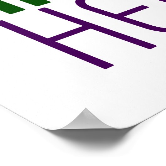 POSTER MODÈLE DE TEXTE D'IMAGE BLANCHE SIMPLE MODERNE (Coin)