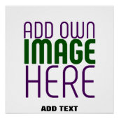 POSTER MODÈLE DE TEXTE D'IMAGE BLANCHE SIMPLE MODERNE (Devant)